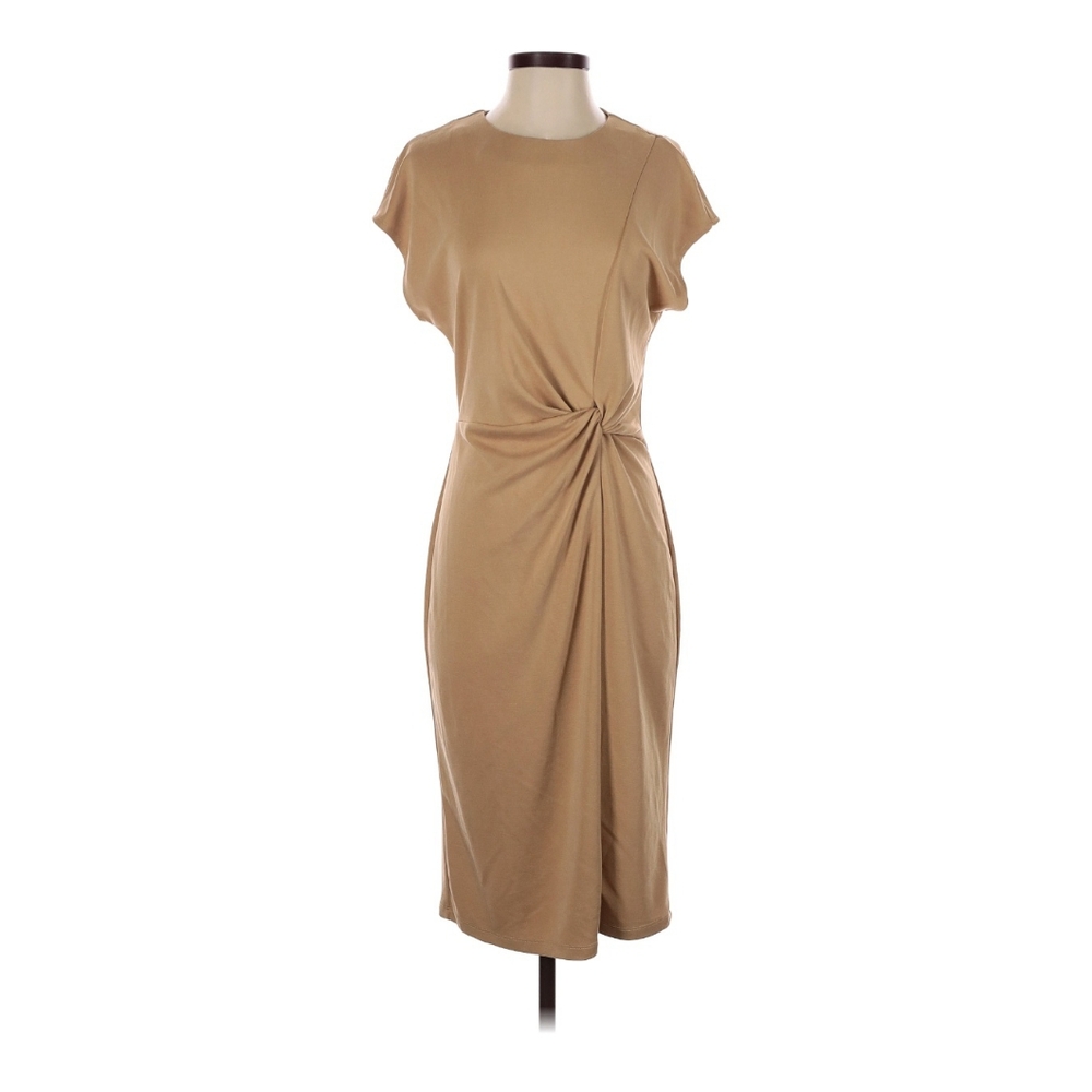 Halogen Tan Midi Dress